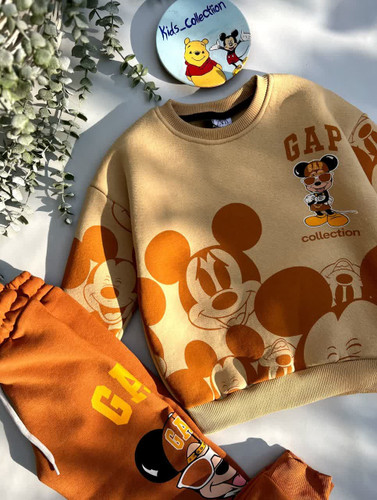 بلوز و شلوار پسرانه زارا داخل کرک طرح میکی موس