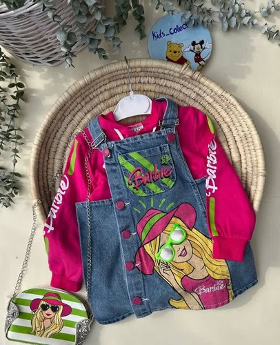 ست سه تیکه دخترانه ترک طرح باربی