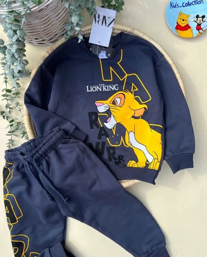 ست بلوز و شلوار پسرانه زارا 3نخ طرح شیرشاه