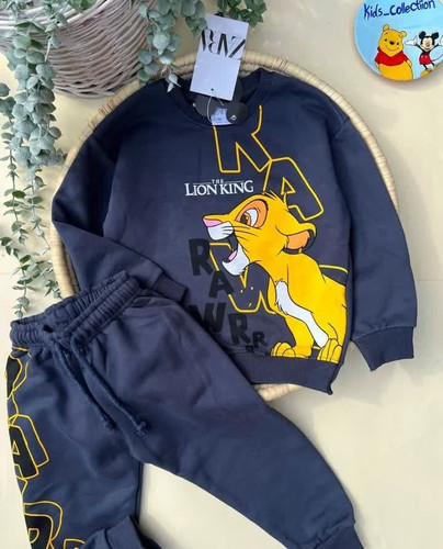 ست بلوز و شلوار پسرانه زارا 3نخ طرح شیرشاه