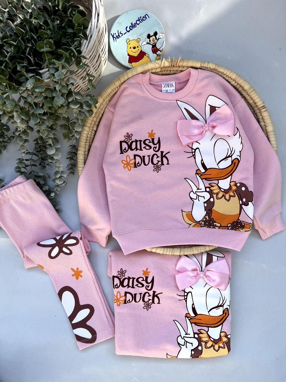 ست بلوز و شلوار ۳نخ زارا طرح داک