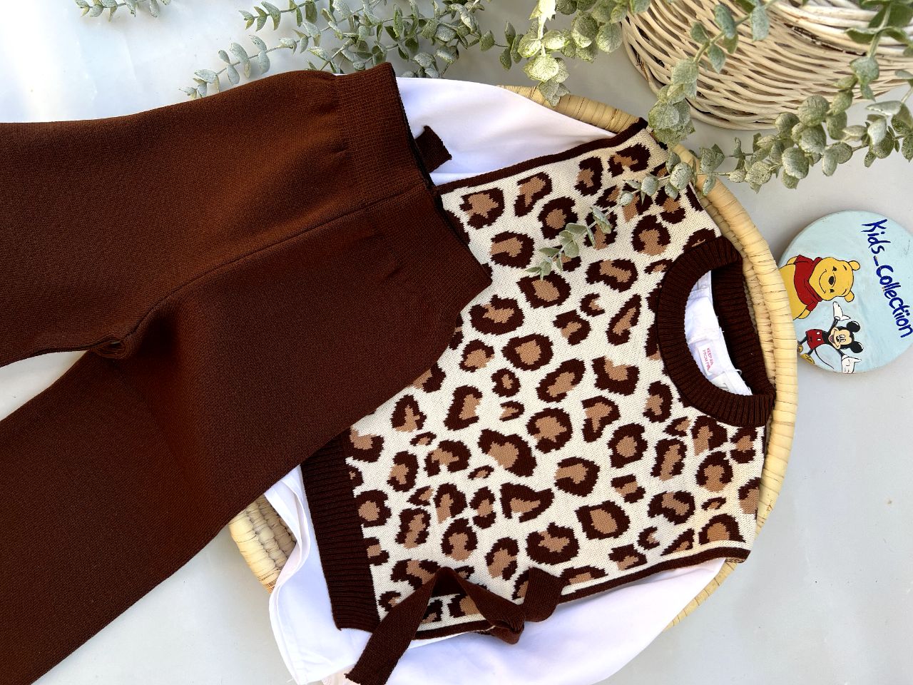 ست سه تیکه بافت زارا دخترانه