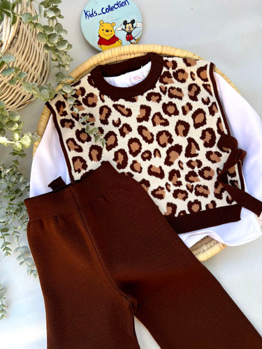 ست سه تیکه بافت زارا دخترانه