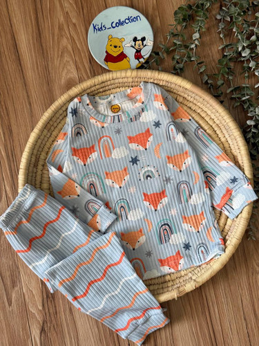 بلوز و شلوار راحتی ریلی طرح روباه