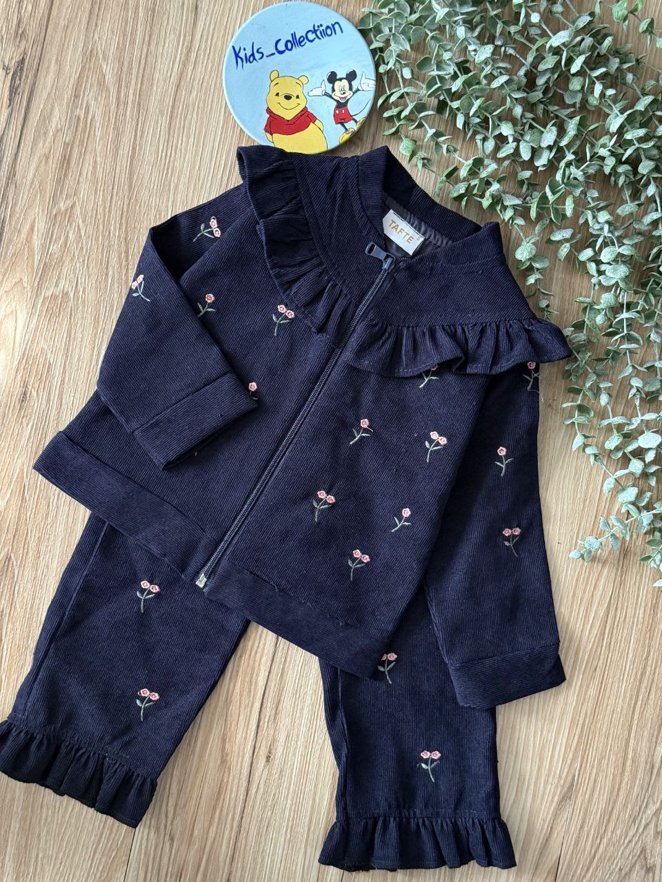 سویشرت و شلوار مخمل کبریتی